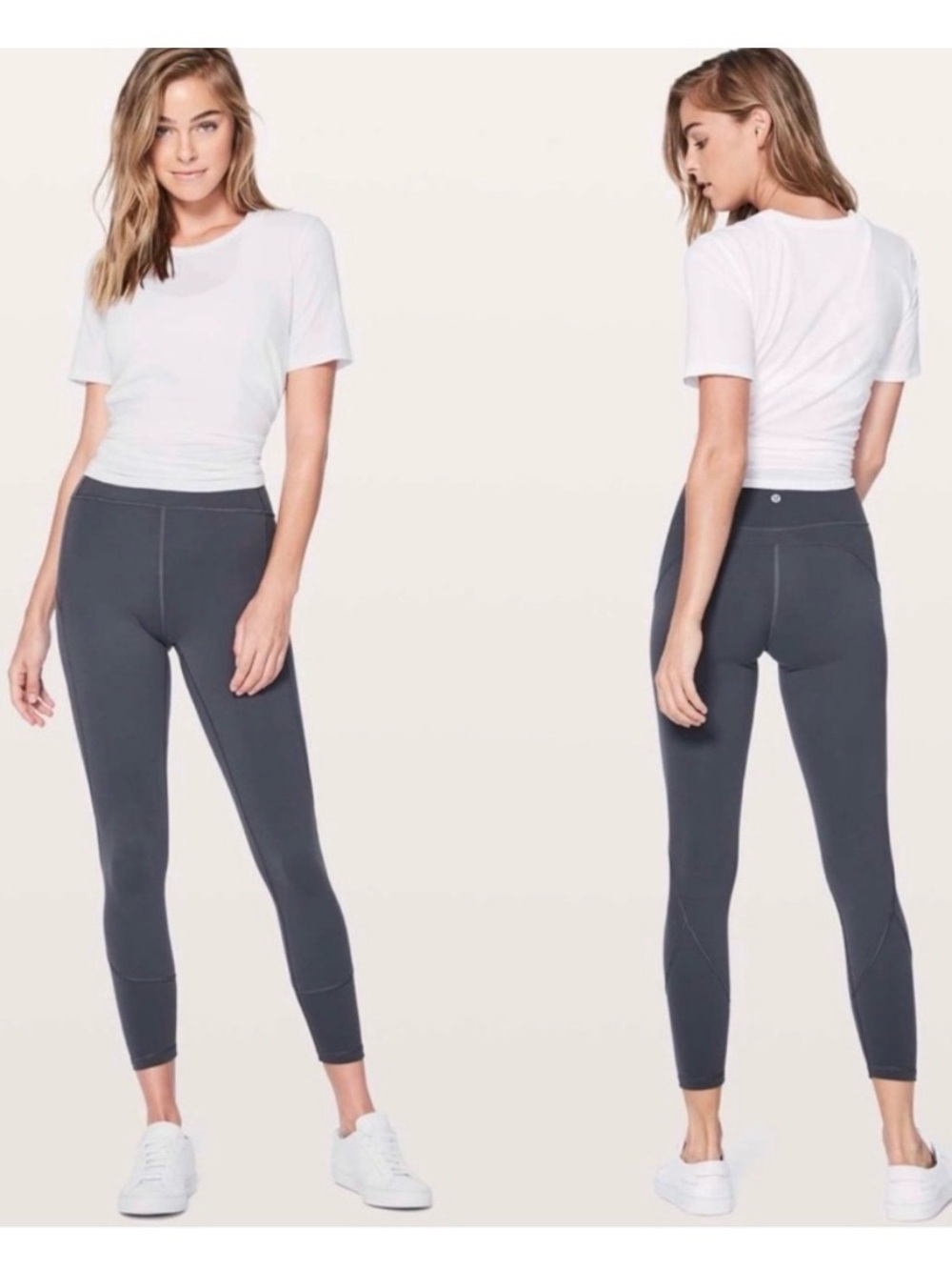 Lululemon In Movement 7/8 Tight Everlux Legging Dark Shadow Gray size 10 - Picture 1 of 11